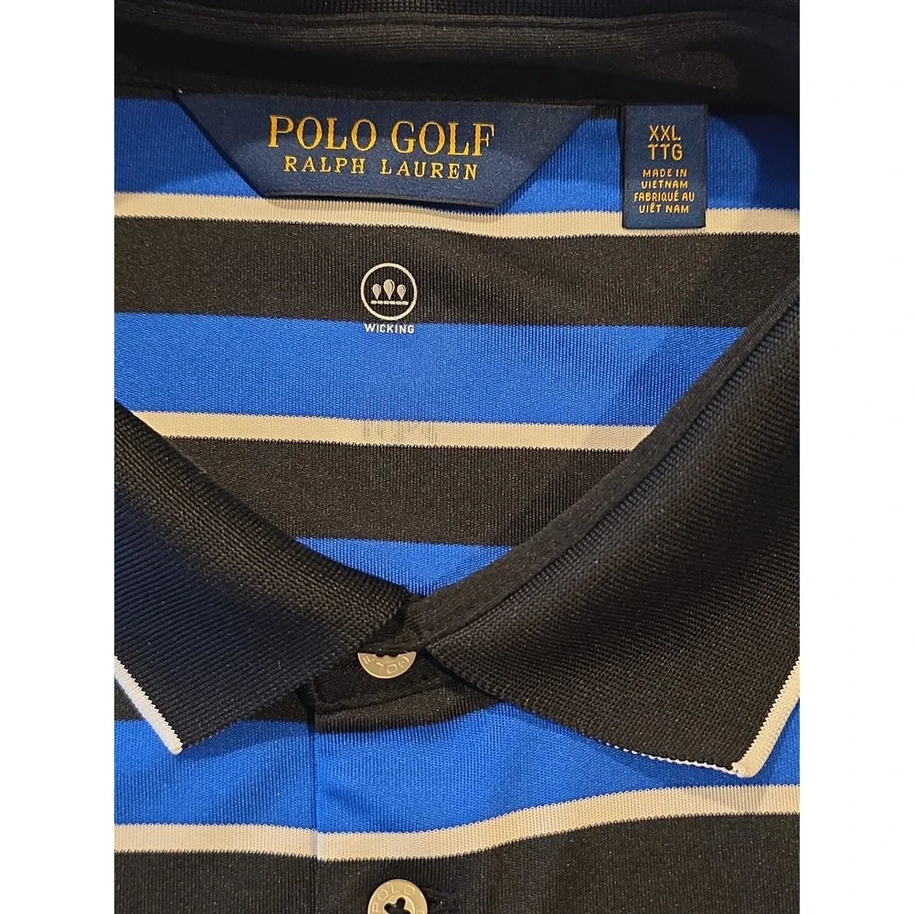 Polo Golf Ralph Lauren PGA Bethpage Black 2019 Stripe Polo Shirt XXL